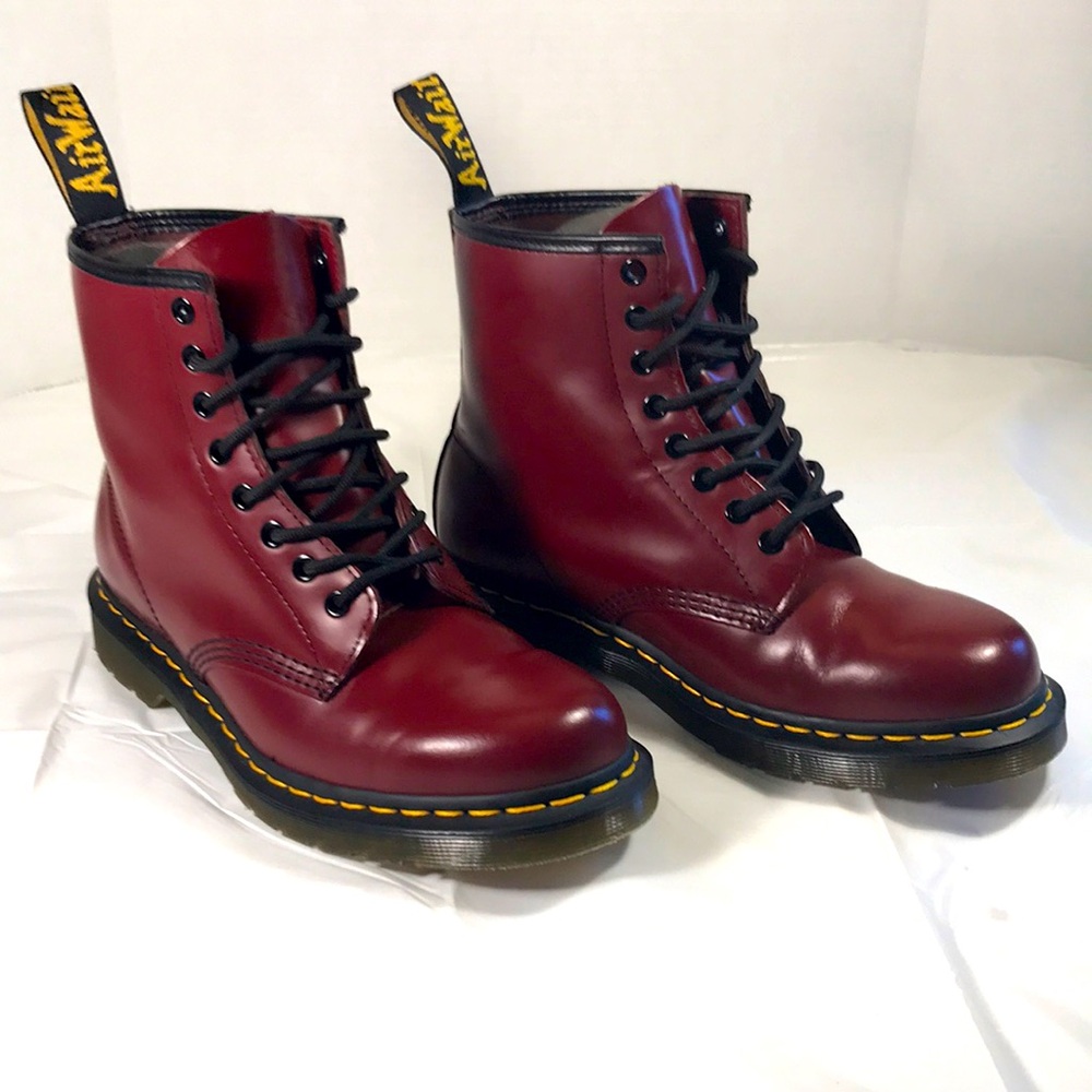 Dr. Martens Women's Cherry Red Combat Boots
